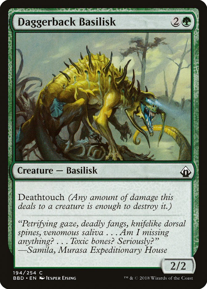 Daggerback Basilisk [Battlebond] [Foil]
