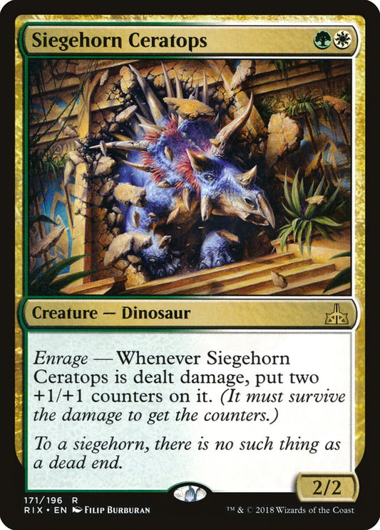 Siegehorn Ceratops [Rivals of Ixalan] [Foil]