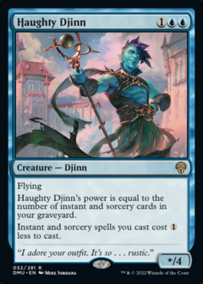 Haughty Djinn [Dominaria United] [Foil]
