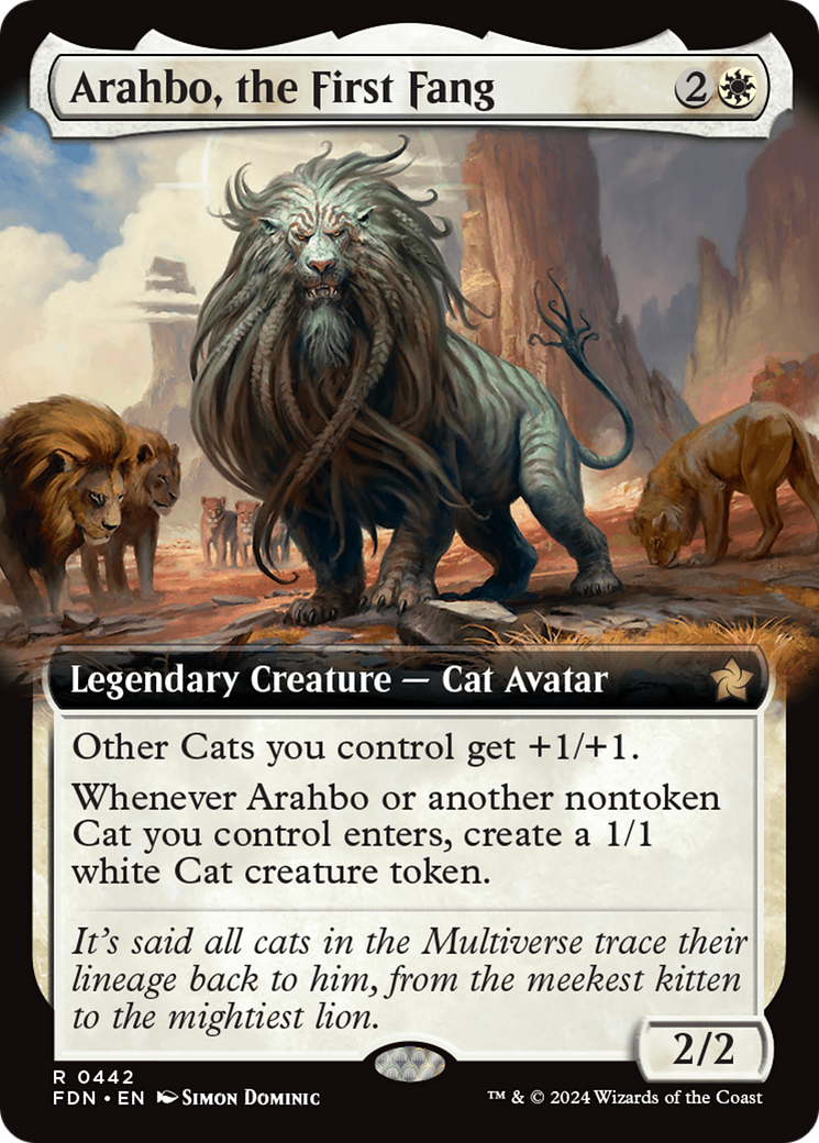 Arahbo, the First Fang (Extended Art) [Foundations] [Foil]