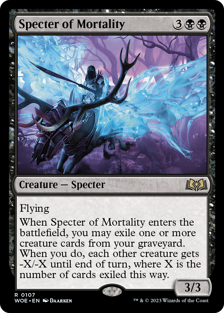 Specter of Mortality [Wilds of Eldraine] [Foil]