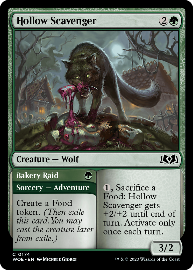 Hollow Scavenger // Bakery Raid [Wilds of Eldraine] [Foil]