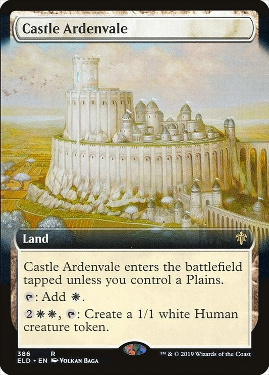 Castle Ardenvale (Extended Art) [Throne of Eldraine] [Foil]