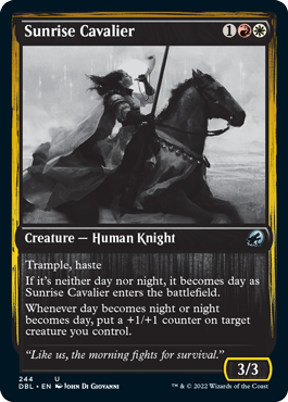 Sunrise Cavalier [Innistrad: Double Feature] [Foil]