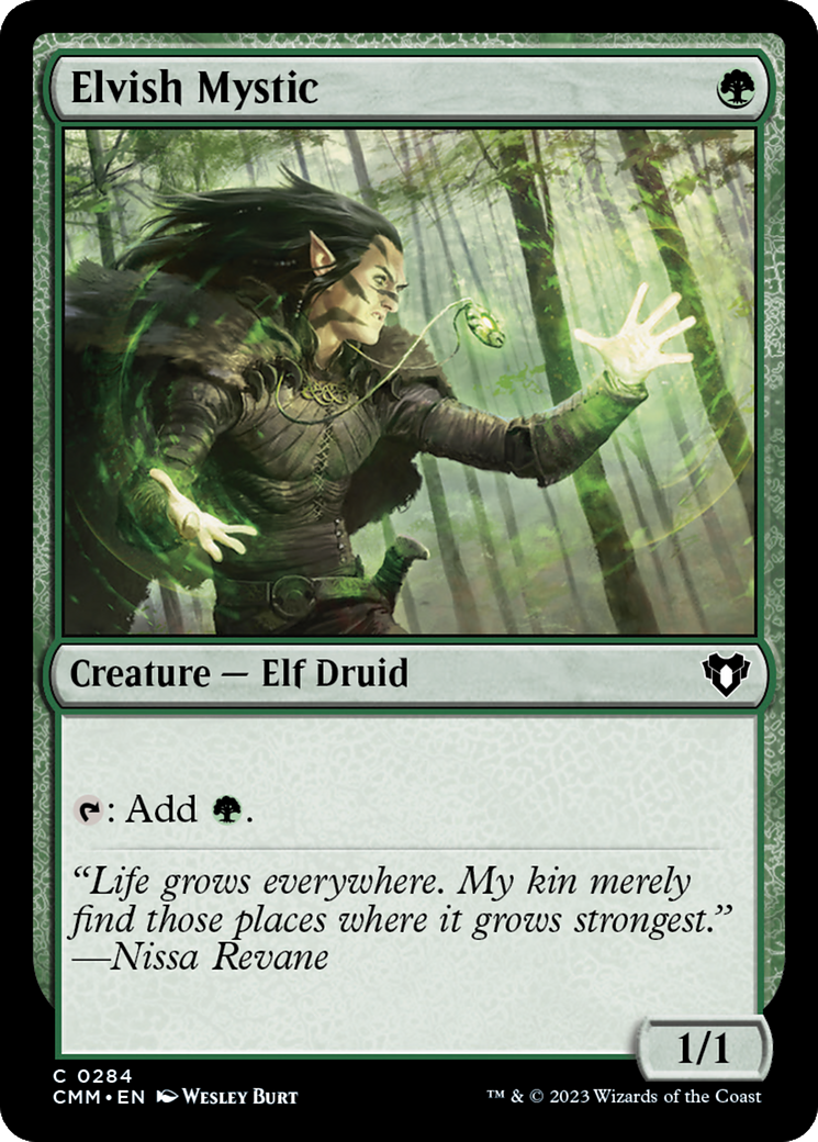 Elvish Mystic [Commander Masters] [Foil]