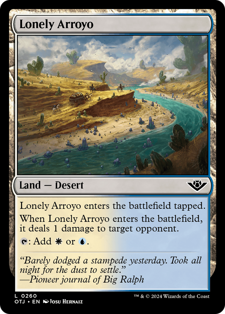 Lonely Arroyo [Outlaws of Thunder Junction] [Foil]