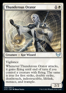 Thunderous Orator [Strixhaven: School of Mages] [Foil]