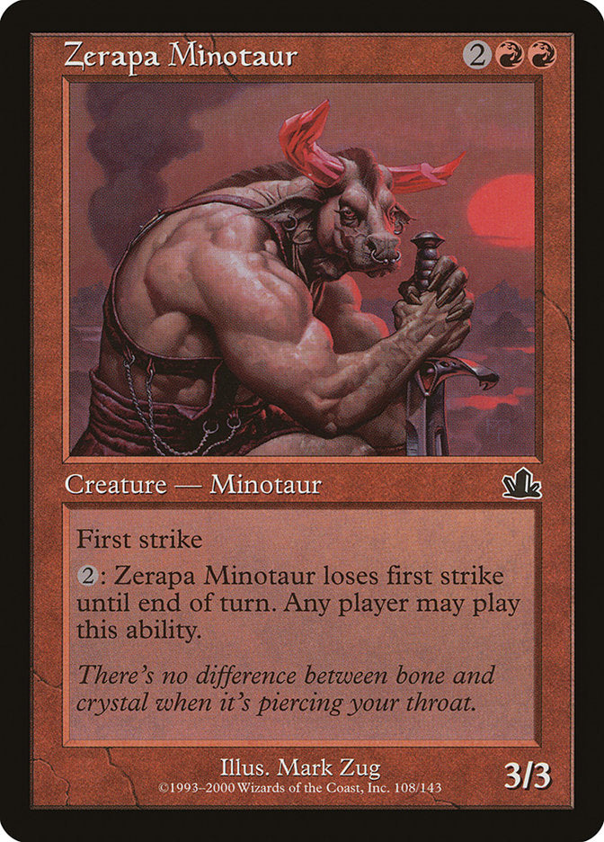 Zerapa Minotaur [Prophecy] [Foil]