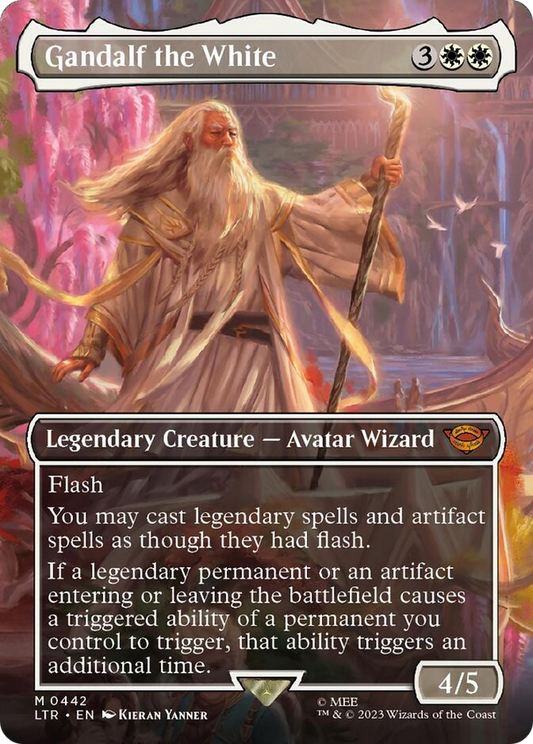 Gandalf the White (Borderless Alternate Art) [The Lord of the Rings: Tales of Middle-Earth] [Foil]