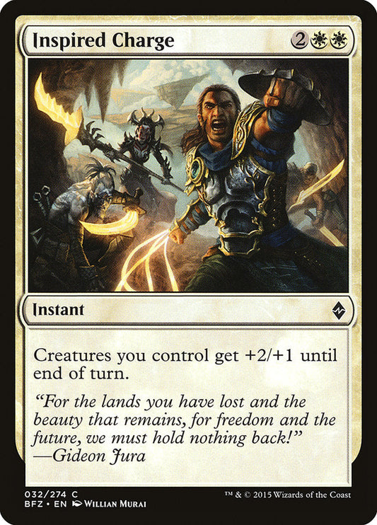 Inspired Charge [Battle for Zendikar] [Foil]