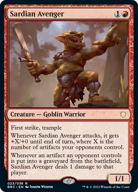 Sardian Avenger [The Brothers' War Commander] [Foil]