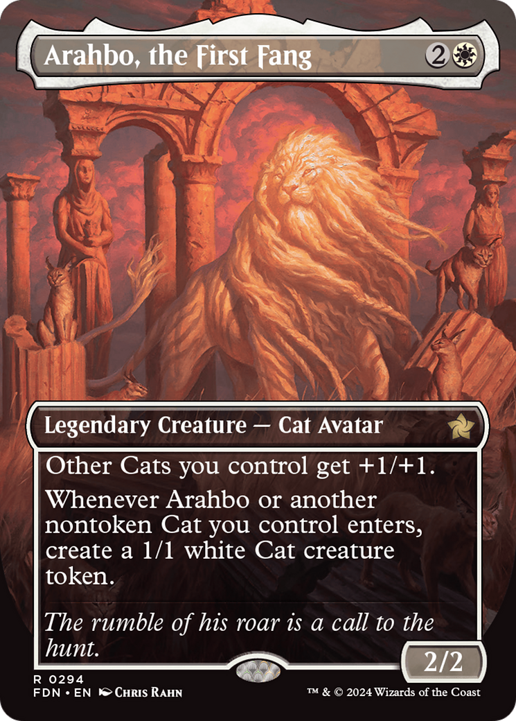 Arahbo, the First Fang (Borderless) [Foundations] [Foil]