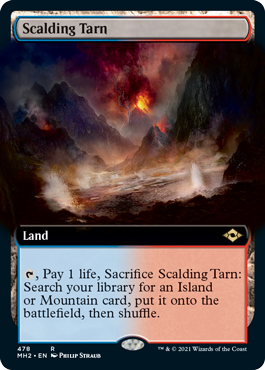 Scalding Tarn (Extended Art) [Modern Horizons 2] [Foil]