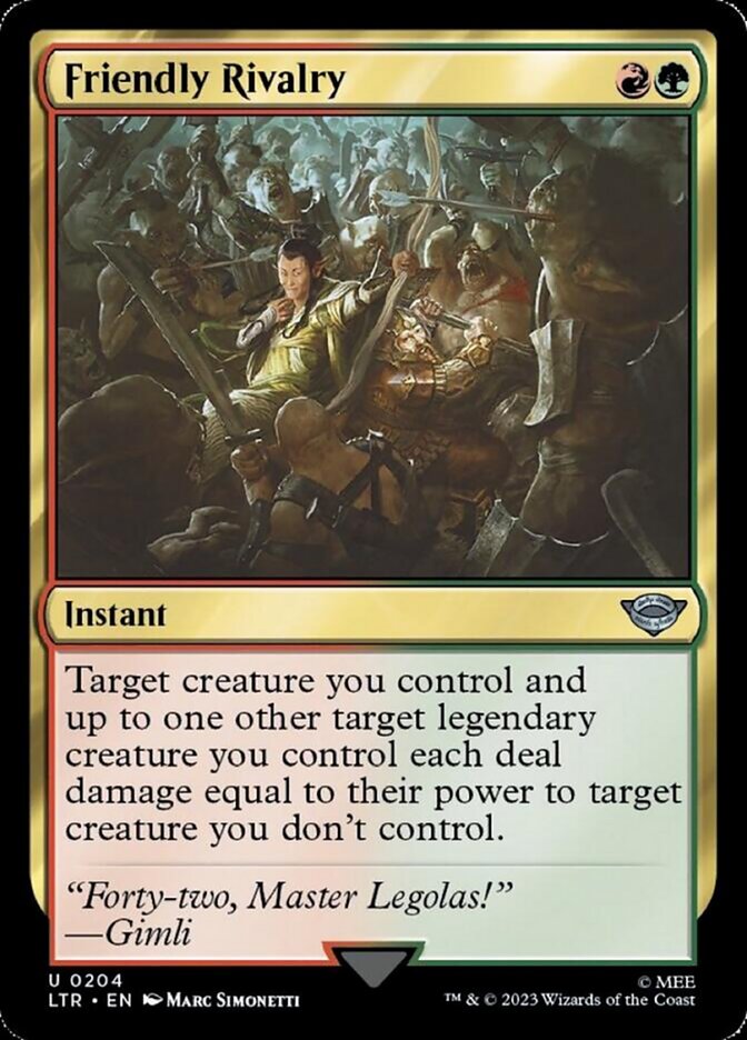Friendly Rivalry [The Lord of the Rings: Tales of Middle-Earth] [Foil]