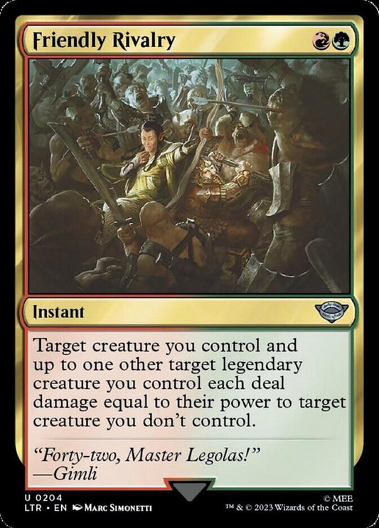 Friendly Rivalry [The Lord of the Rings: Tales of Middle-Earth] [Foil]