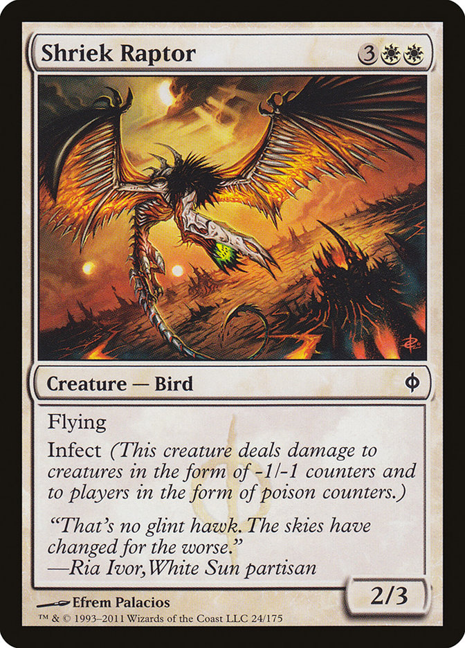 Shriek Raptor [New Phyrexia] [Foil]