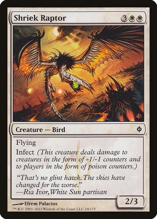 Shriek Raptor [New Phyrexia] [Foil]