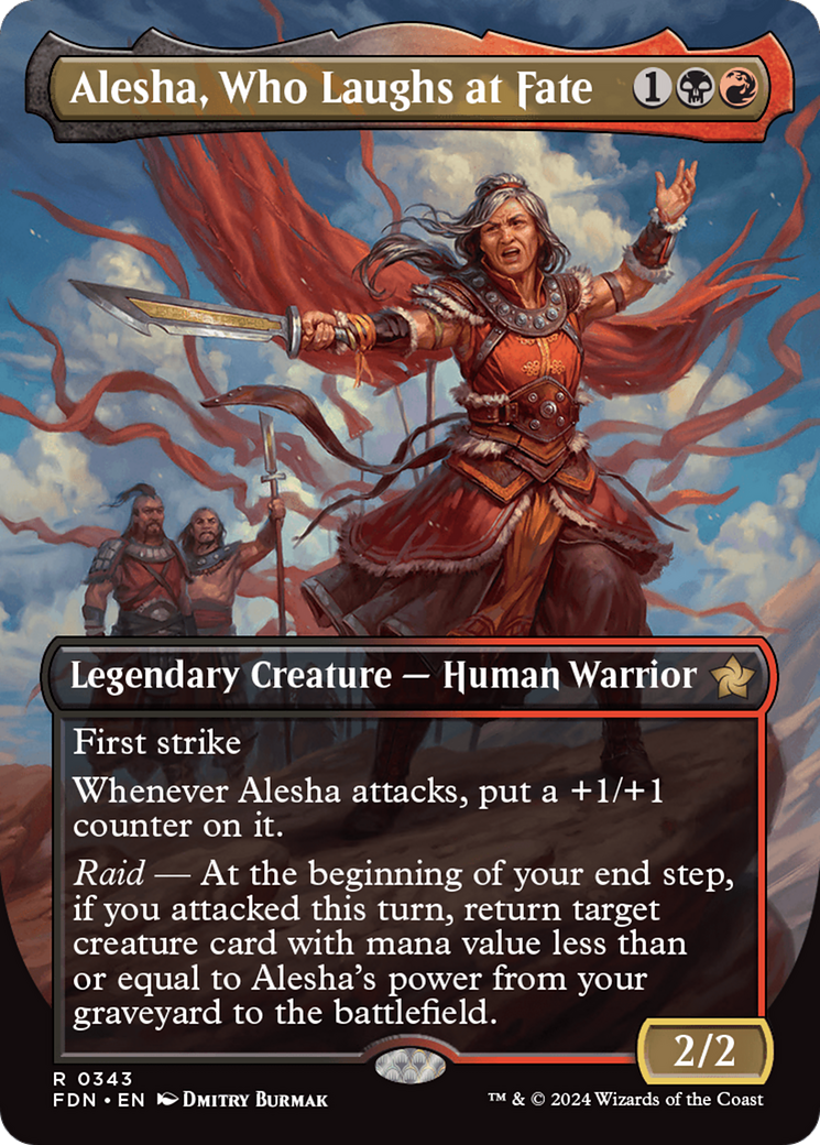 Alesha, Who Laughs at Fate (Borderless) [Foundations] [Foil]