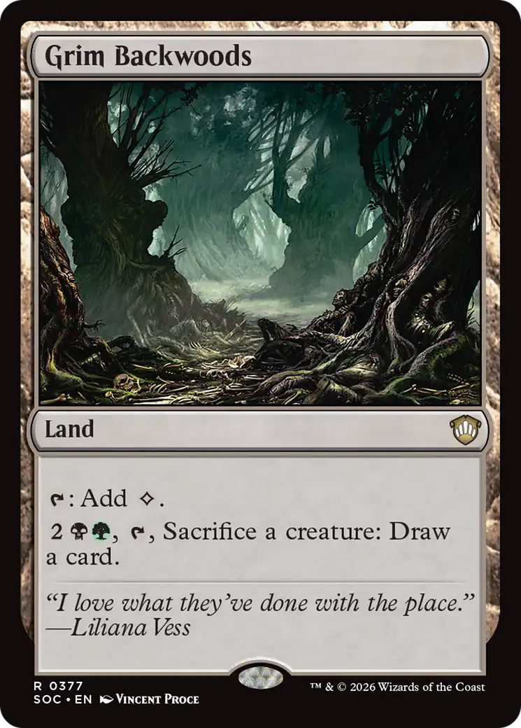 Grim Backwoods [Secrets of Strixhaven Commander] [Foil]