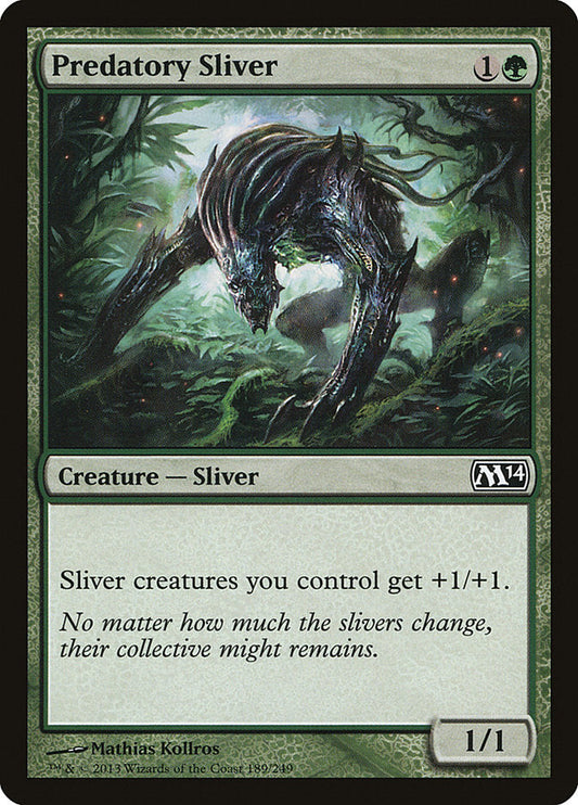 Predatory Sliver [Core Set 2014] [Foil]