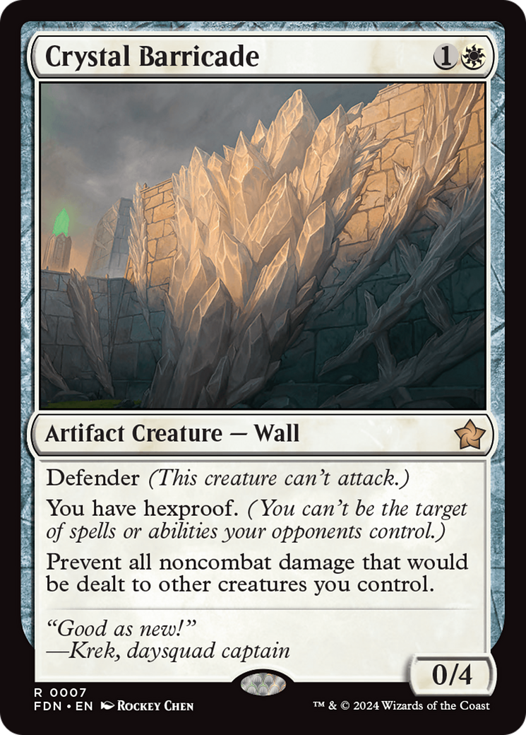 Crystal Barricade [Foundations] [Foil]