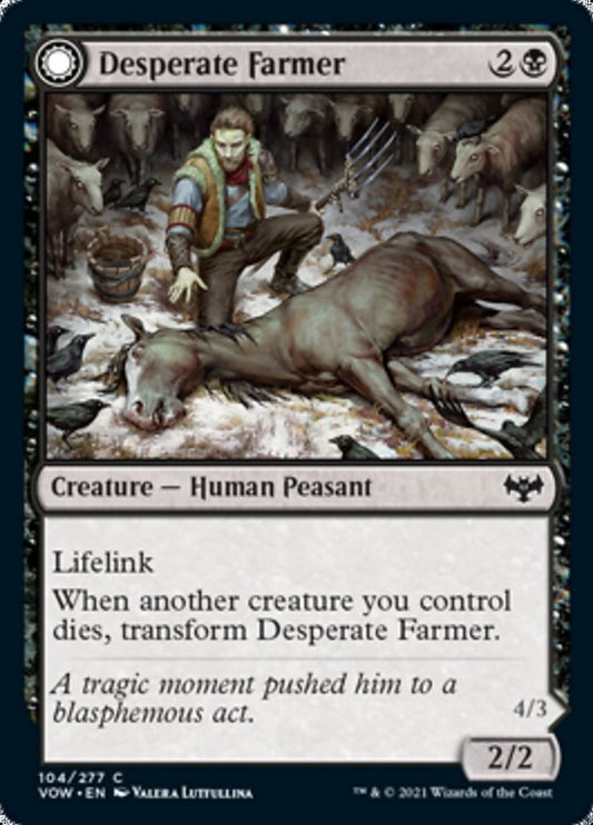 Desperate Farmer // Depraved Harvester [Innistrad: Crimson Vow] [Foil]