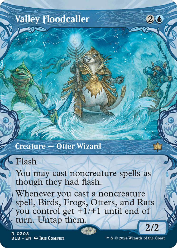 Valley Floodcaller (Showcase) [Bloomburrow] [Foil]