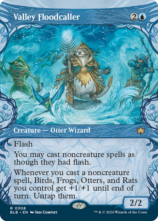 Valley Floodcaller (Showcase) [Bloomburrow] [Foil]