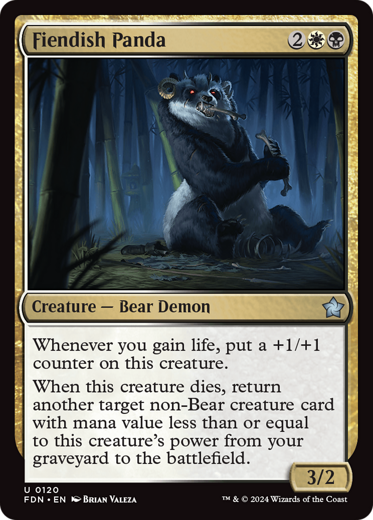 Fiendish Panda [Foundations] [Foil]