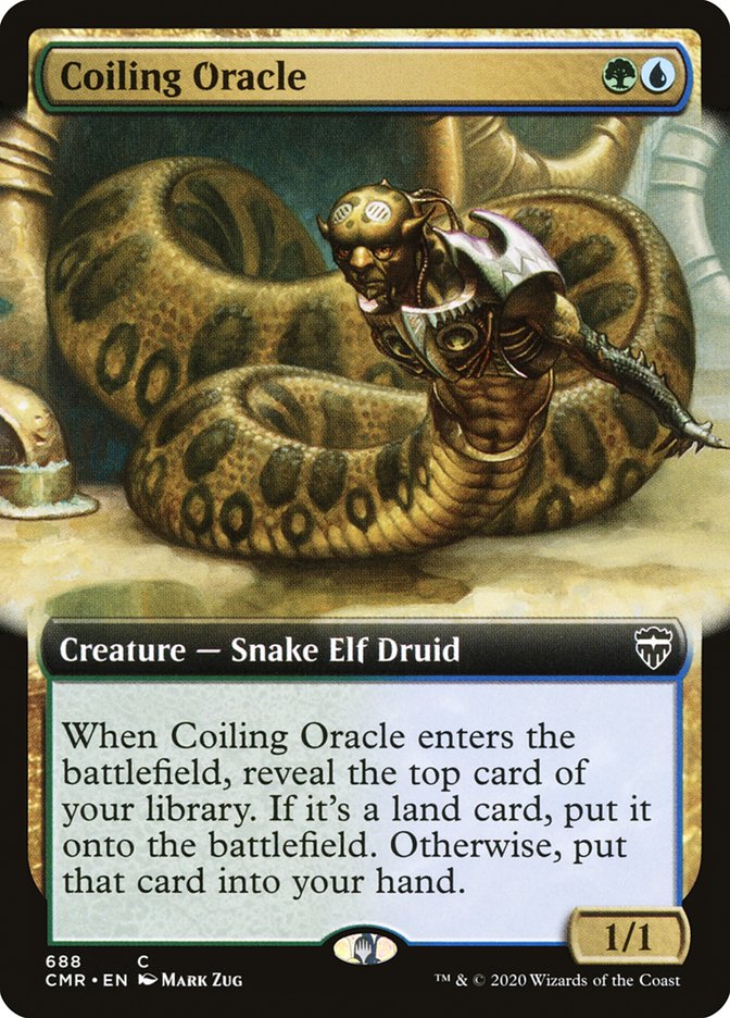 Coiling Oracle (Extended Art) [Commander Legends] [Foil]