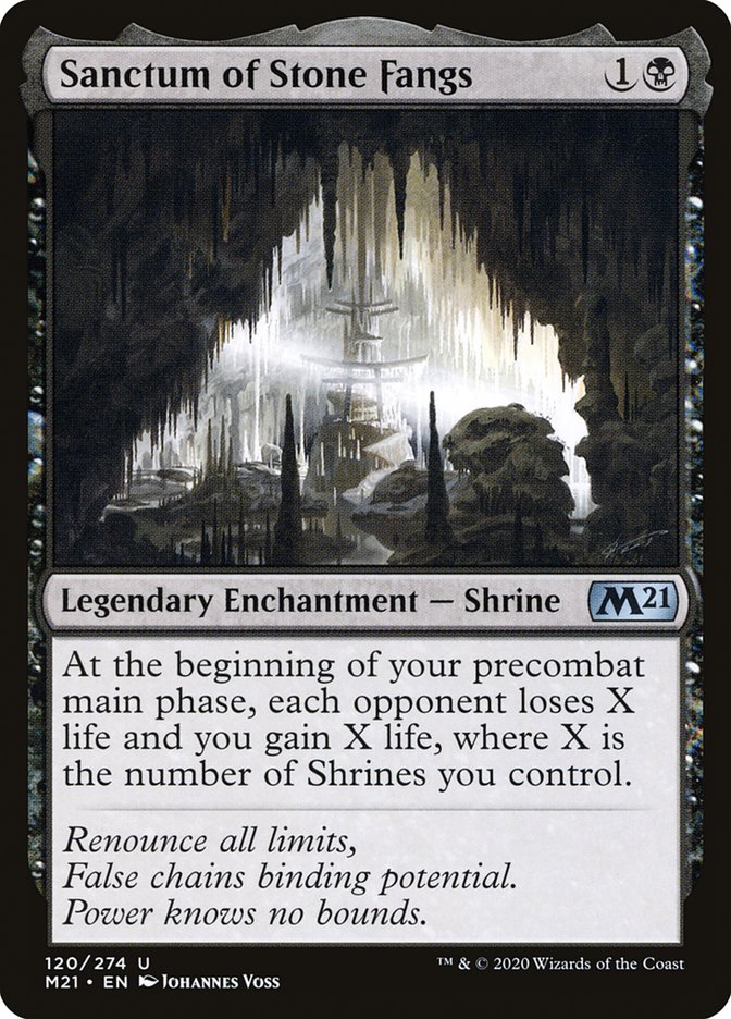 Sanctum of Stone Fangs [Core Set 2021] [Foil]