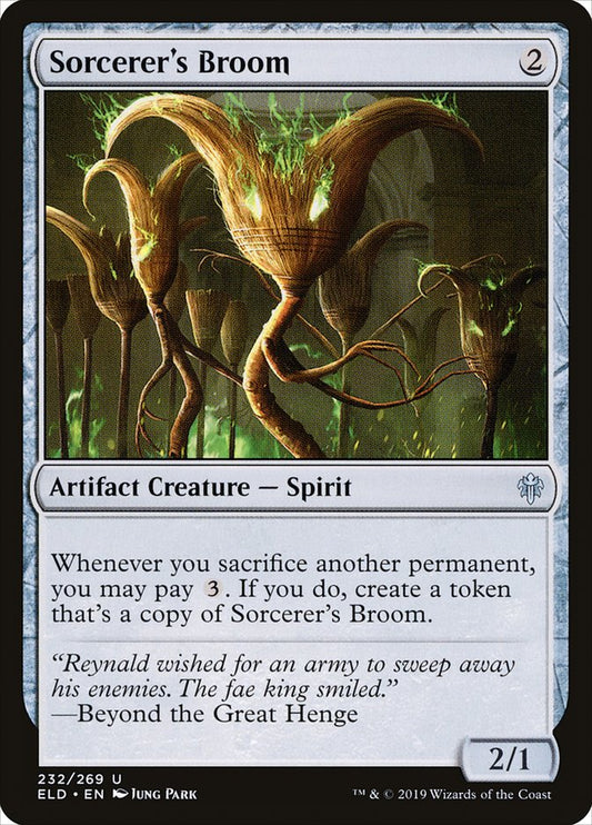 Sorcerer's Broom [Throne of Eldraine] [Foil]