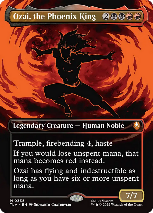 Ozai, the Phoenix King (0335) (Borderless) [Avatar: The Last Airbender] [Foil]