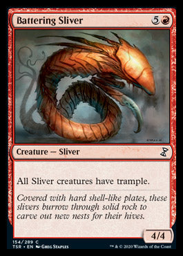 Battering Sliver [Time Spiral Remastered] [Foil]
