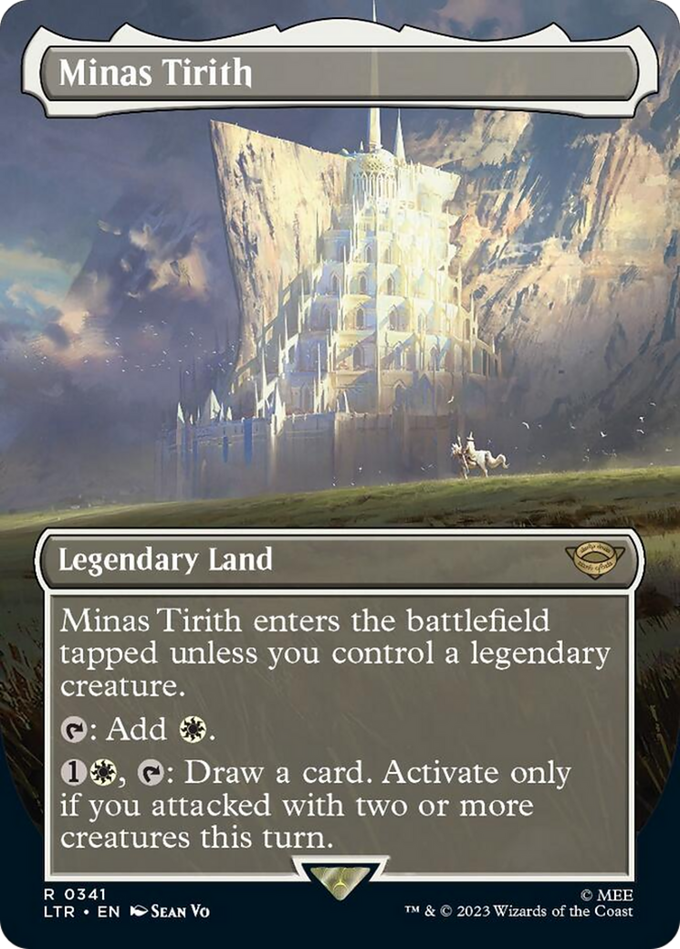 Minas Tirith (Borderless Alternate Art) (341) [The Lord of the Rings: Tales of Middle-Earth] [Foil]