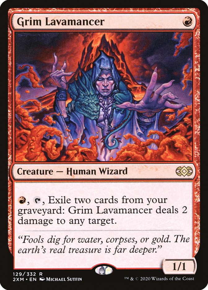 Grim Lavamancer [Double Masters] [Foil]