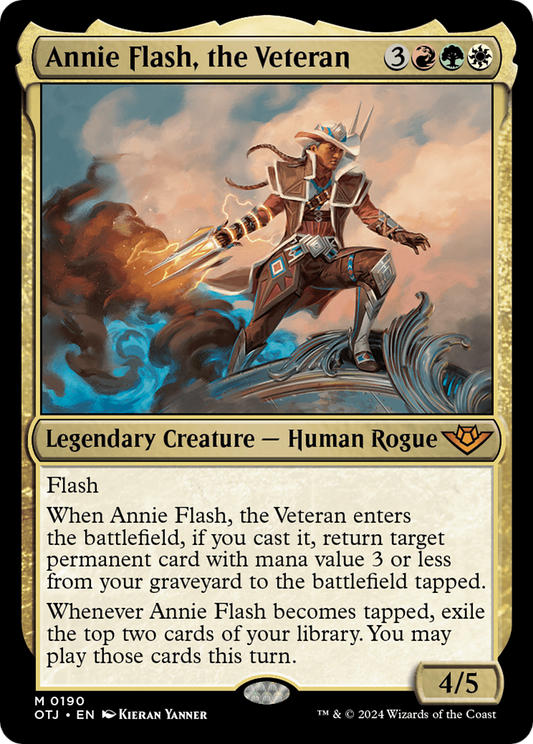 Annie Flash, the Veteran [Outlaws of Thunder Junction] [Foil]