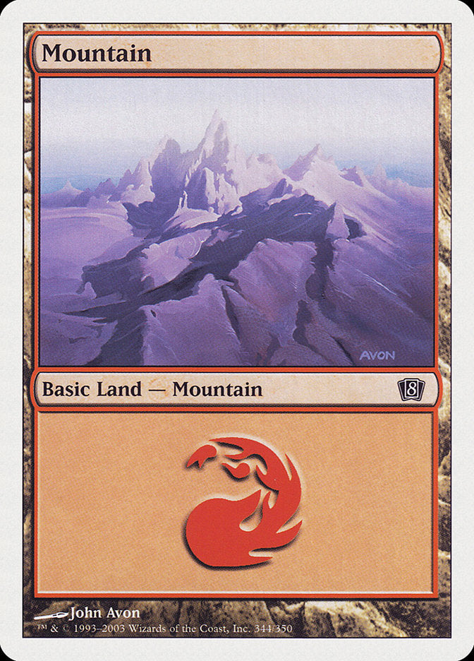 Mountain (344) [Eighth Edition] [Foil]