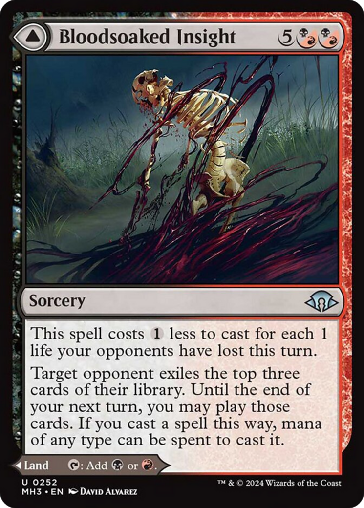 Bloodsoaked Insight // Sanguine Morass [Modern Horizons 3] [Foil]