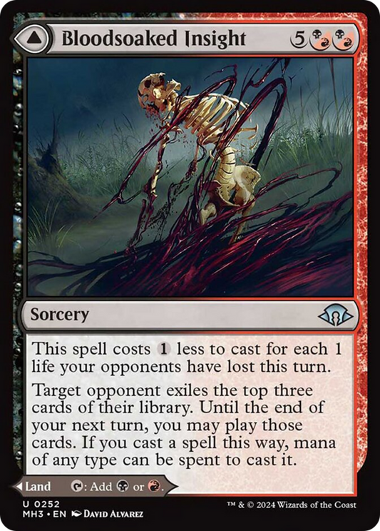 Bloodsoaked Insight // Sanguine Morass [Modern Horizons 3] [Foil]