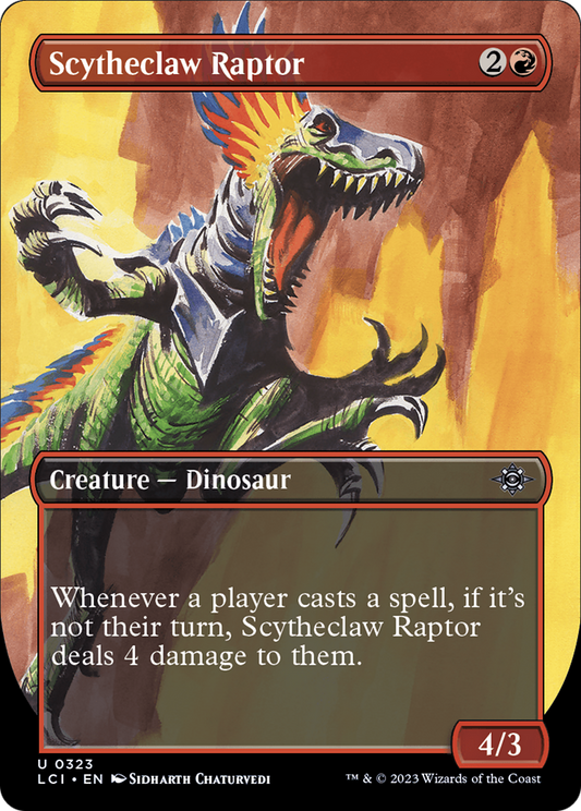 Scytheclaw Raptor (Borderless) [The Lost Caverns of Ixalan] [Foil]