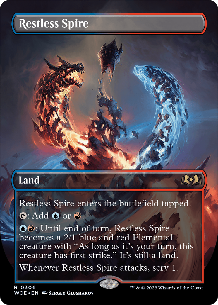 Restless Spire (Borderless) [Wilds of Eldraine] [Foil]