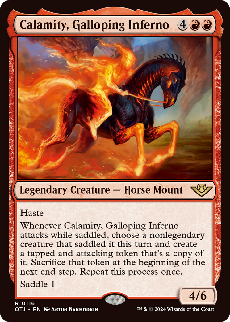 Calamity, Galloping Inferno [Outlaws of Thunder Junction] [Foil]