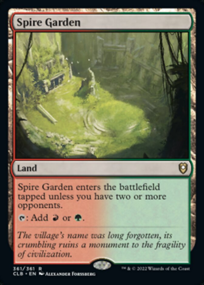 Spire Garden [Commander Legends: Battle for Baldur's Gate] [Foil]