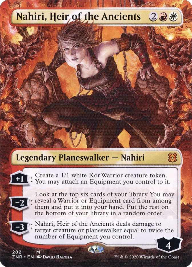 Nahiri, Heir of the Ancients (Borderless) [Zendikar Rising] [Foil]