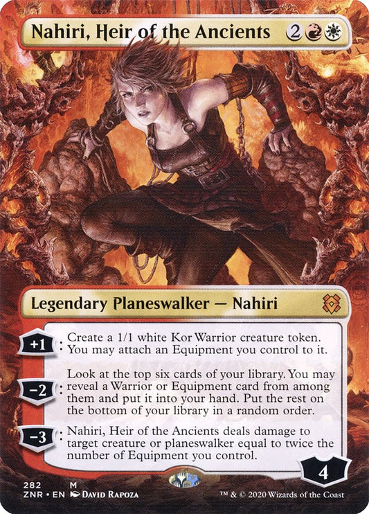 Nahiri, Heir of the Ancients (Borderless) [Zendikar Rising] [Foil]