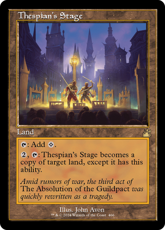 Thespian's Stage (Retro Frame) [Ravnica Remastered] [Foil]