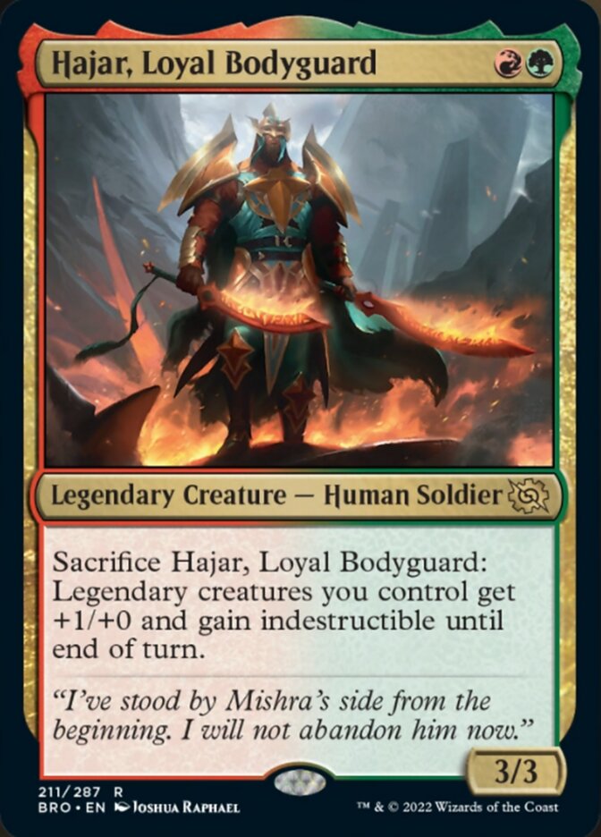 Hajar, Loyal Bodyguard [The Brothers' War] [Foil]