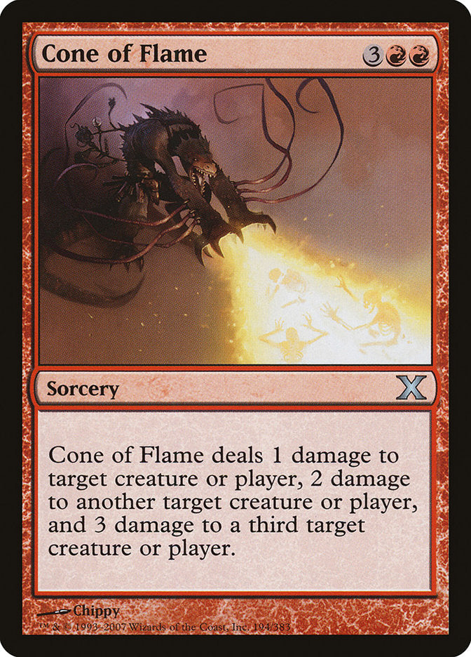 Cone of Flame [Tenth Edition] [Foil]