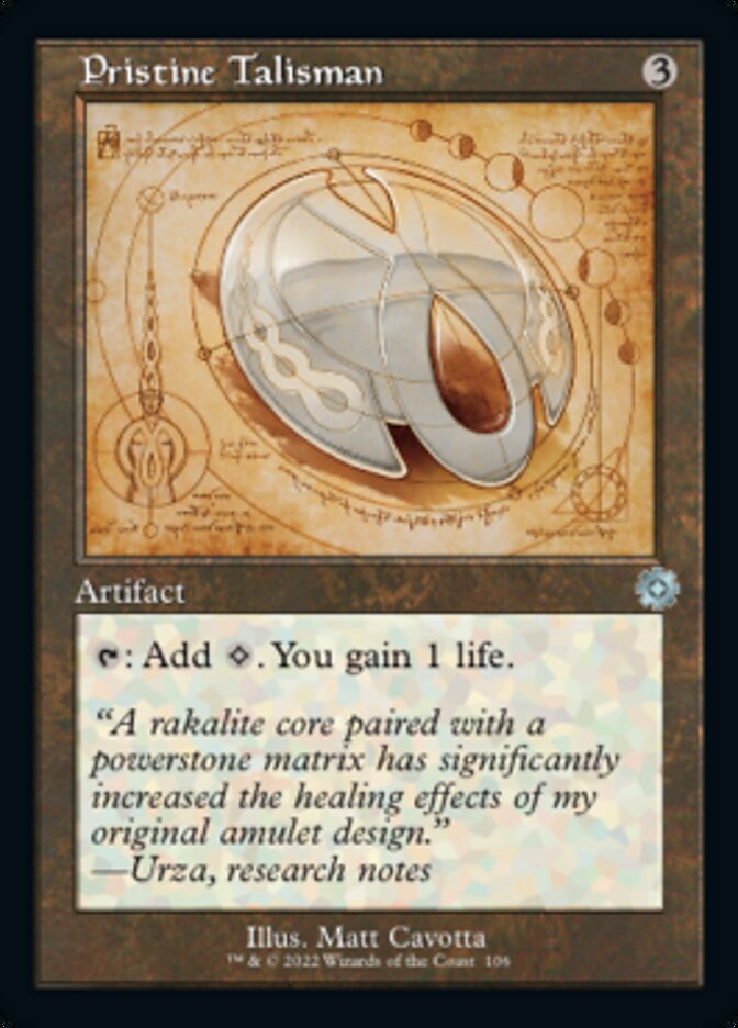 Pristine Talisman (Retro Schematic) [The Brothers' War Retro Artifacts] [Foil]